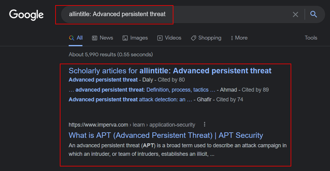 Allintitle