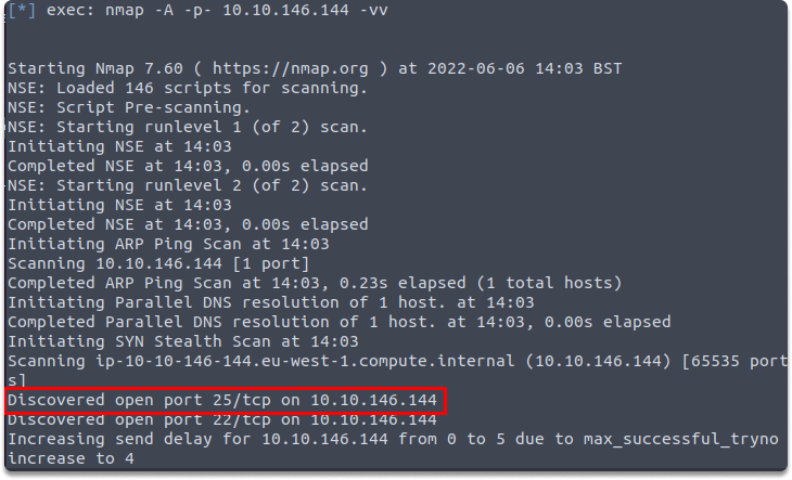 metasploit smtp enumeration