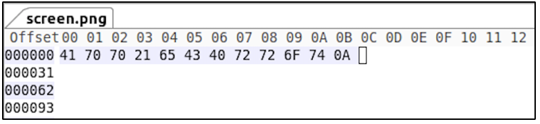 analyzing screen.png's magic numbers on a hex editor