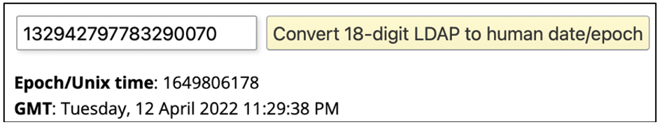 Windows Timestamp Converter