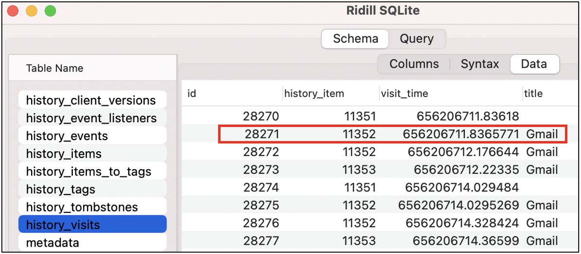 image of timestamps on iOS devices